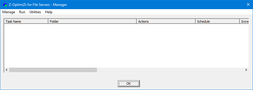The Z-OptimiZr for File Servers Manager 