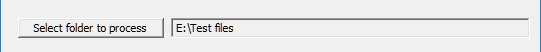Folder to process
