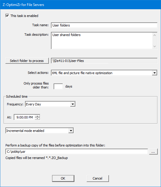 A  Z-OptimiZr for File Servers Task